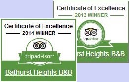TripAdvisor Excellence Award 2013 and 2014